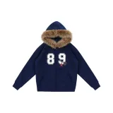 Темно-синий с флисовой подкладкой