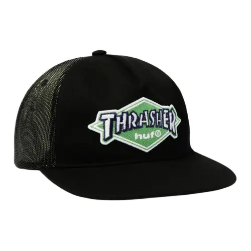 HUF co-brand x Thrasher Саржевые кепки унисекс черные
