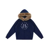 Темно-синий с флисовой подкладкой