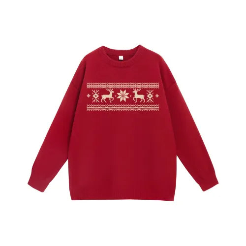 TWEE OKAY Бургунди Унисекс Свитера