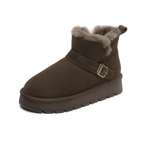 SENJIALUO Термический Устойчивый к истиранию 10,5 см Снежные ботинки Женские