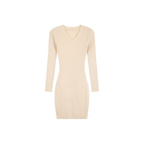 XINTATA Длинное платье с длинными рукавами женское