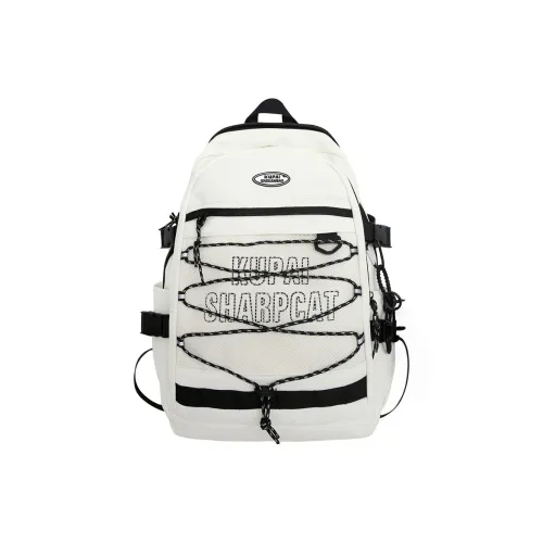 Tezimyt Nylon Backpack Standard Unisex White Black Tezimyt Нейлон Рюкзак Стандартный Унисекс Белый Черный