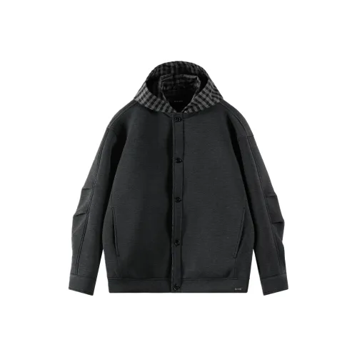 CHONGXIAOLV Серый Черный Унисекс Куртки