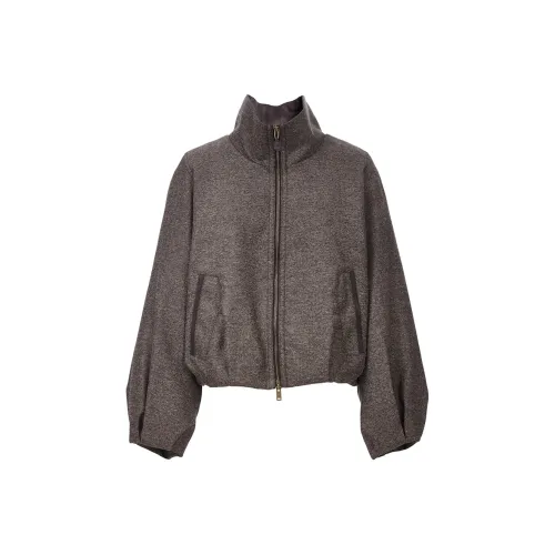 ONLY HHZ Песочный Саржа KNIT Ткань Женские Пуховики