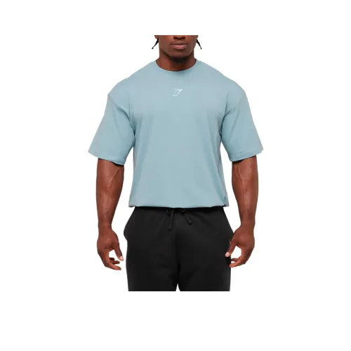 GYMSHARK Bench Синий Мужской T-Рубашки