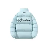 Светло-синий (утолщенный хлопковый пуховик)