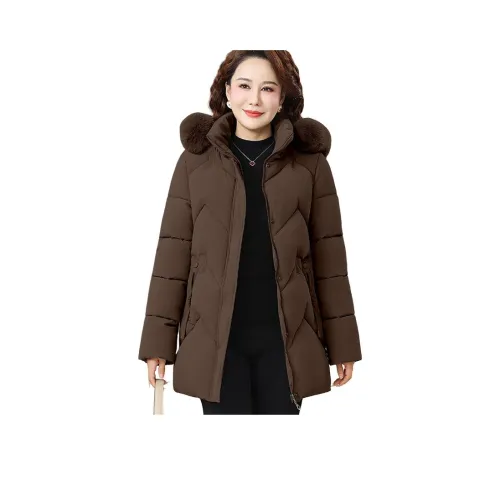 EMINU Шерсть Ожерелье-чокер Пуховая куртка Женская