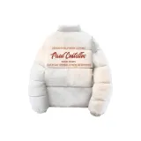 Белый Фотиния Серый (Утолщенный хлопковый пуховик)