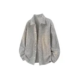 Бело-серый с флисовой подкладкой