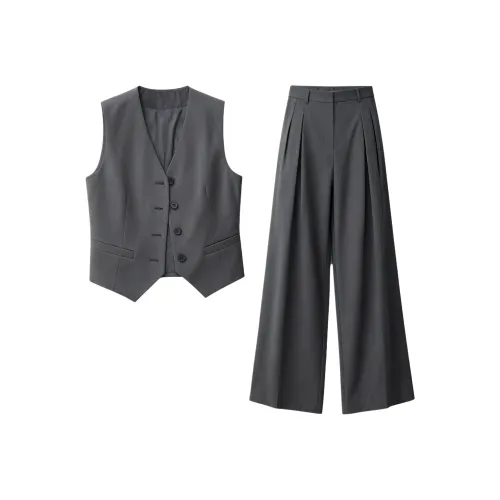 SLLSKY Elephant Gray Женские Повседневные Костюмы