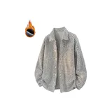 Белый, серый, с флисовой подкладкой (улучшенный)