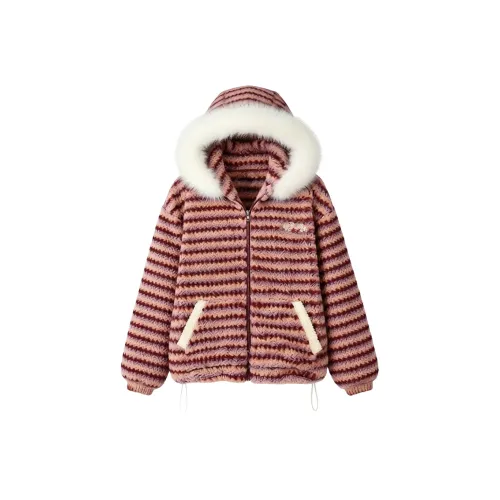 FLIM Красный Женский Пуховик