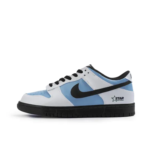 Nike Dunk Slip-Resistant Легкий Амортизация Низкий Топ Детские Скейтбординги Синий Подростки