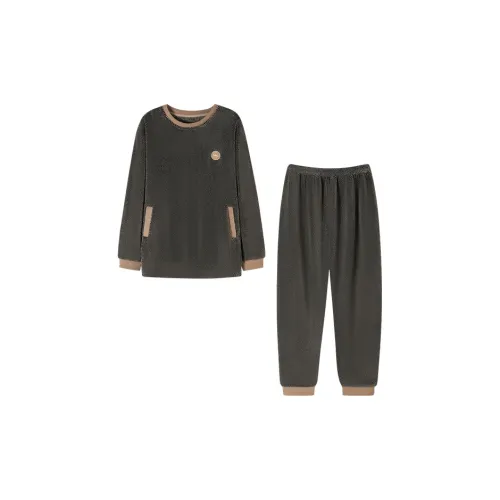 MIIOW Оливково-зеленый Мужской Пижамный комплект
