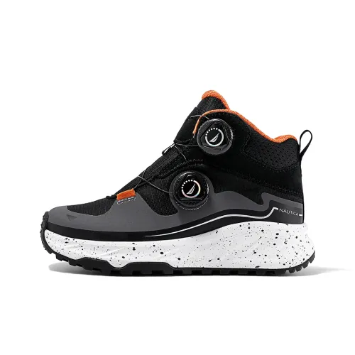 Nautica Высокий Топ Детская Туристическая Обувь Темно-Серый Черный Унисекс