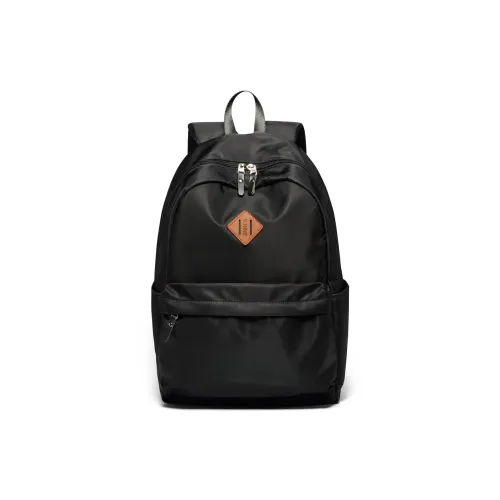 V.NINE Ткань Рюкзак Стандартный Мужской Черный