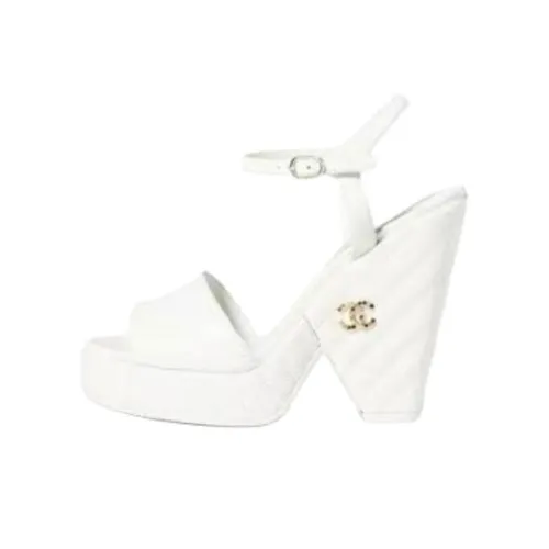 Chanel 24S One Ремень Сандалии Женские Белые