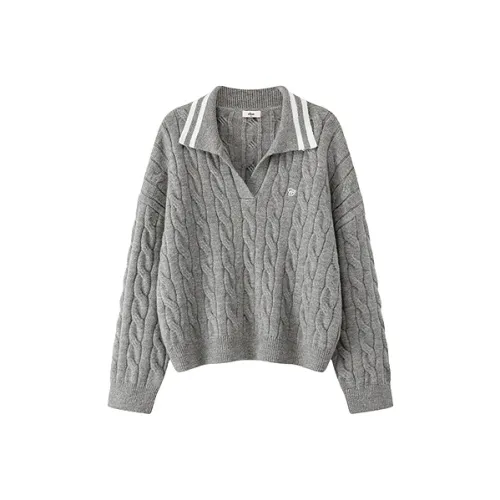 CHUU Светлый Фотиния Серый Женский Трикотаж