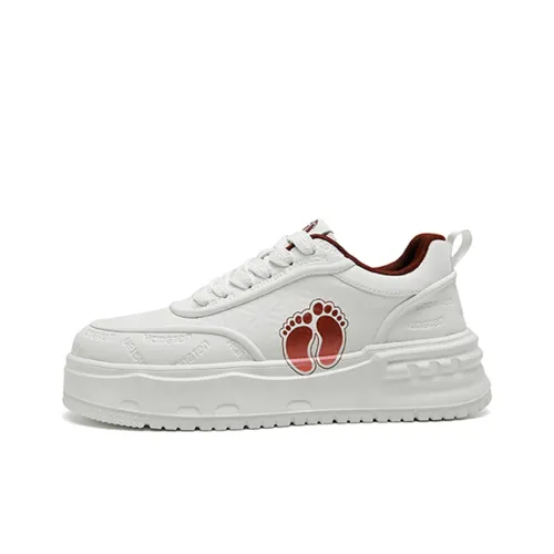 HANG TEN Белые Кроссовки Устойчивые к истиранию Легкие Противоскользящие Низкий Топ Преппи Стиль Скейтбординг Кроссовки