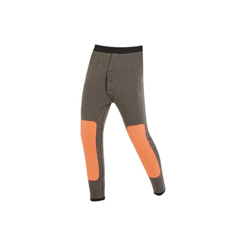 H YXIANG Черный Серый Мужские Термобрюки