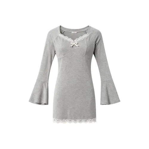 XINTATA Длинное платье с длинными рукавами женское