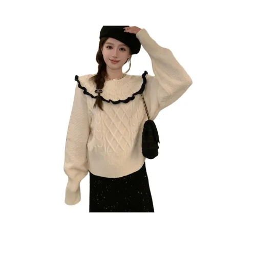 MORTEN SOLUM Экрю Женская Трикотажная