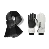 Перчатка Gentleman Серый+Белый