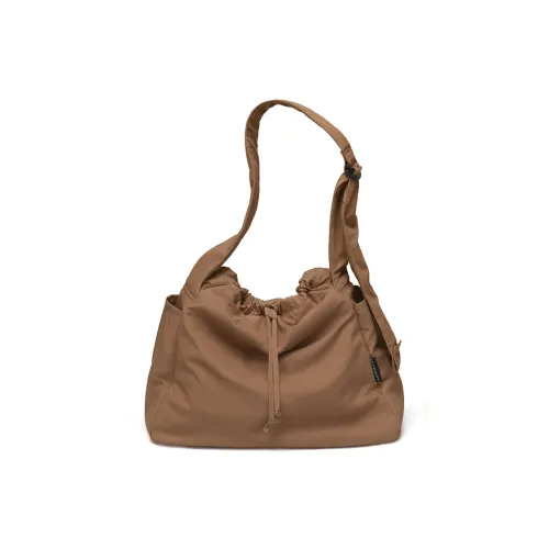 GOLF Водонепроницаемая тканевая сумка через плечо стандартная женская гравийно-коричневый элегантный черный