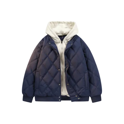 LH HOMME Темно-синий Унисекс Пуховики