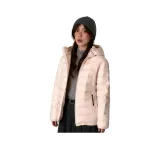 Розовый хлопковый пуховик