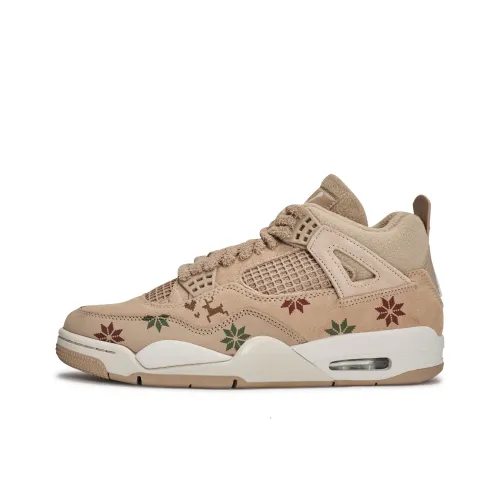 Jordan Air Джордан 4 811 Manufacturing Radiant Snowflake MID Top Винтажные баскетбольные кроссовки Женские Коричневый