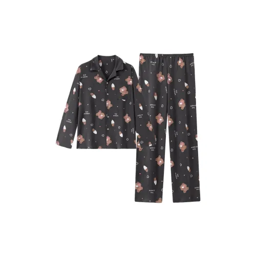 MADALLO Темно-серый Мужской Пижамный комплект