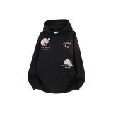 Тяжелый полиэстер-хлопок, черный-розовый