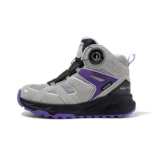 NAUTICA Высокий Топ Детская Туристическая Обувь Серый Фиолетовый Унисекс