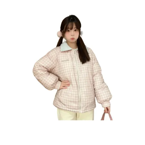 BRG Синий Розовый Двусторонний Пуховик Женские Пуховики (Пуфы)