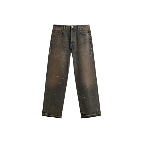 ZARA Collaboration Песочный Синий Мужские Джинсы