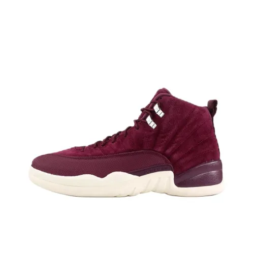 Jordan Air Jordan 12 Retro 'Бордо' MID Топ Винтажные баскетбольные кроссовки Женские Бургунди