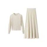 Абрикосовый топ + Абрикосовая длинная юбка