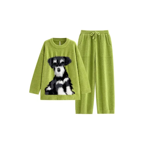 YUENEI 24288 Фруктовый зеленый Женские Пижамные комплекты