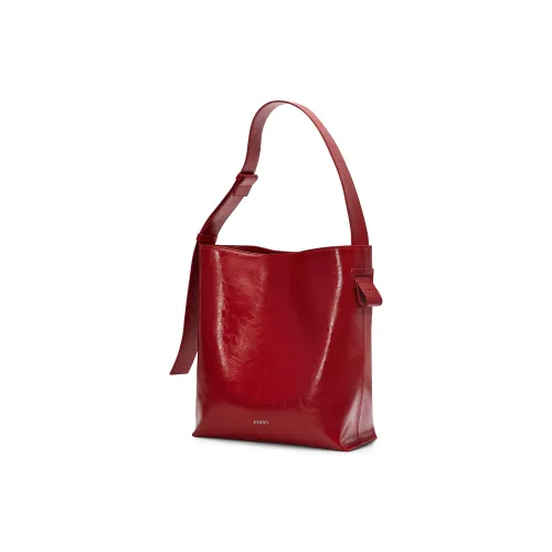 FOFO Сумка через плечо из коровьей кожи большая женская