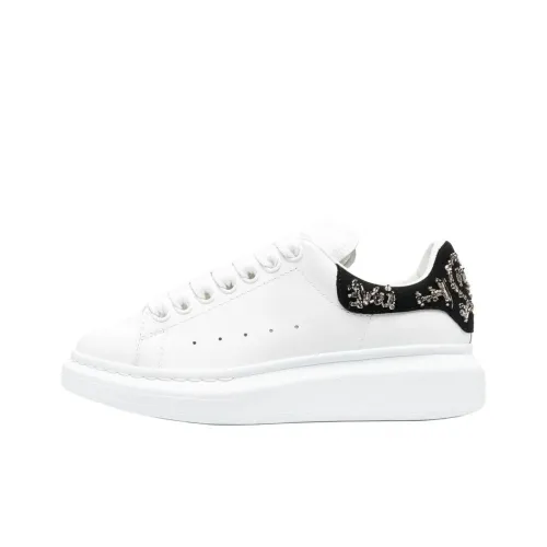 Alexander McQueen Oversized Sneaker Low Топ Стильные Скейтбординги Женские Белый Черный