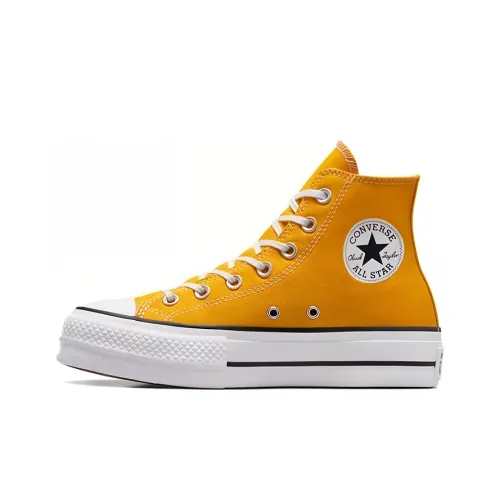 Конверс All Star Lift Износостойкие Высокие Кеды Женские Желтые