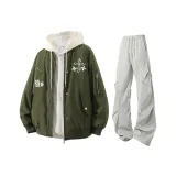 Армейский зеленый + светло-серый [брюки]