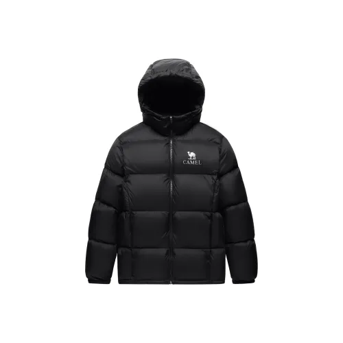 Верблюжий цвет капсула пуховик пальто унисекс