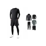 Серый комплект из 5 штук (Чисто черный комплект, на 2 размера больше, при отправке будет включен дополнительный маленький размер)