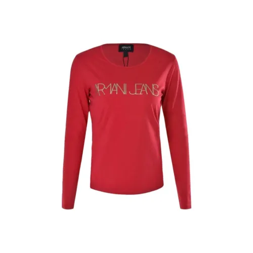 ARMANI JEANS Красный Женский Свитшот