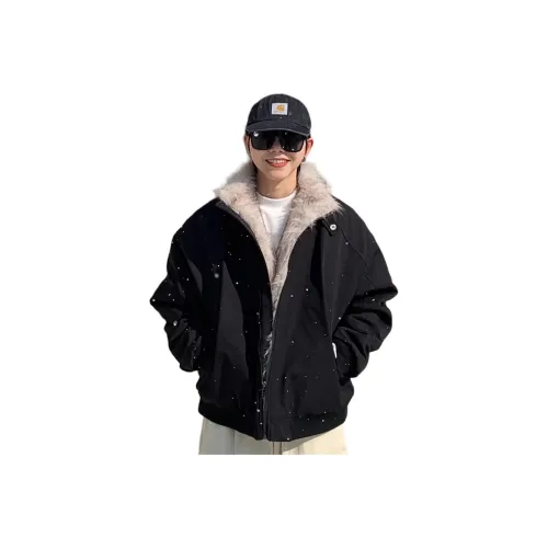 GUHUO Черный Унисекс Пуховики