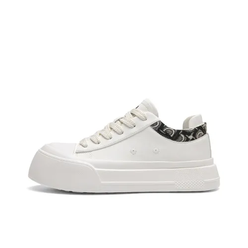 HANG TEN Белый Кроссовки с увеличенной высотой противоскользящие низкий топ стиль преппи кроссовки для скейтбординга