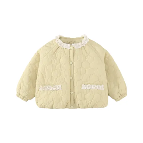 WEILAIZHIXING Желтый Детские дошкольные утеплённые куртки